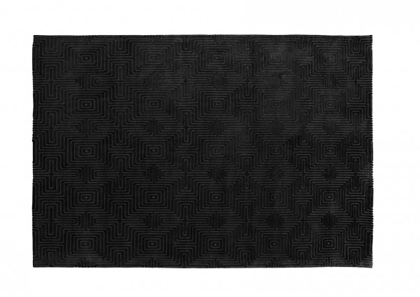 Design-Teppich LABYRINTH, 160 x 230 cm, dunkelgrau
